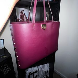 Maroon Michael Kors Purse